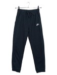 Vorschaubild 1 von Jogginghose Kinder Gr. 158 Schwarz Baumwolle Uni Logo-Print Sportlich 33 cm