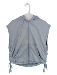 Vorschaubild 1 von Leichte Weste Damen Blau Gr. 38/M Baumwolle Uni Casual Ärmellos