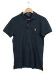 Vorschaubild 1 von Poloshirt Herren Gr. 48/S Schwarz Baumwolle Elasthan Uni Logo