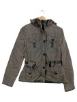 Vorschaubild 1 von Damen Jacke Outdoorjacke Gr. 38 M Grau Kapuze Übergang Praktisch