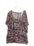 Vorschaubild 1 von Damen Bluse Gr. 54 Mehrfarbig Spitze Polyester
