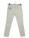 Vorschaubild 1 von Jeans Slim Fit Damen Gr. W26/34/XS Beige Baumwolle Uni Casual Logo L32