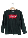 Vorschaubild 1 von Langarmshirt Kinder Jungen Gr. 110 (5 Jahre) Schwarz Logo Print Baumwolle