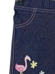 Vorschaubild 3 von Kinder Leggings Gr. 80 Blau Sommer-Motive Flamingo Baumwolle