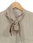 Vorschaubild 2 von Schumacher Damen Blusenkleid Gr. 42 Beige Elegant Schleife