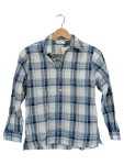 Vorschaubild 1 von Freizeithemd Kinder Blau Gr. 140 Baumwolle Kariert Casual Langarm