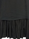 Vorschaubild 4 von Jeanskleid Damen Schwarz Gr. 38/M Polyester Uni Elegant Alltag Raffungen