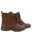 Vorschaubild 1 von Stiefel Kinder Gr. 32 Braun Kunstleder Reißverschluss 3 cm Casual Uni