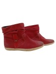 Vorschaubild 1 von Damen Stiefelette Rot Leder Gr. 39,5 Slouch Boots