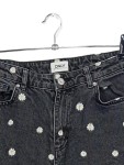 Vorschaubild 3 von Mom Jeans Damen Gr. 34 Schwarz Blumenmuster Casual High Waist