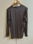 Vorschaubild 3 von Damen Bluse XS Grau Elegant Seide Langarm
