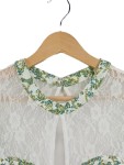 Vorschaubild 3 von Damen Bluse Gr. 54 Blumenmuster Spitze