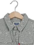 Vorschaubild 2 von Kinder Blusenkleid Gr. 8/128 Grau Sterne Casual Baumwolle