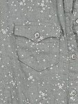 Vorschaubild 3 von Kinder Blusenkleid Gr. 8/128 Grau Sterne Casual Baumwolle
