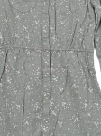 Vorschaubild 4 von Kinder Blusenkleid Gr. 8/128 Grau Sterne Casual Baumwolle