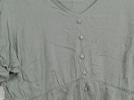 Vorschaubild 3 von Damen Bluse Kurzarm V-Ausschnitt Grün Gr. 42 Casual