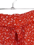 Vorschaubild 3 von Shorts Damen Gr. W28/36/S Rot Viskose Blumenmuster Feminin Freizeit