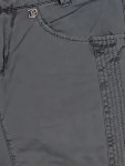 Vorschaubild 3 von Stoffhose Damen Gr. W28/36/S Grau Baumwolle Uni Casual Freizeit Logo L33