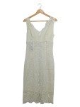 Vorschaubild 1 von Spitzenkleid Damen Gr. 42 Weiß Elegant Hochzeit Midikleid