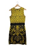 Vorschaubild 1 von ST.EMILE Etuikleid Damen Gr. 36 Schwarz Gold Barock Elegant Kleid