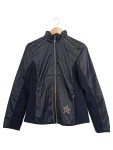 Vorschaubild 1 von Damen Steppjacke Gr. 38 Schwarz Stern-Applikation