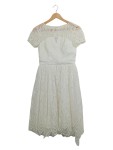 Vorschaubild 1 von Spitzenkleid Damen Gr. 34/XS Weiß Elegant Hochzeit