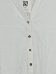 Vorschaubild 2 von Damen Bluse Gr. 44/XXL Weiß Viskose Tunika Shirtbluse 3/4 Arm Casual