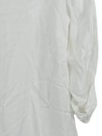 Vorschaubild 5 von Damen Bluse Gr. 44/XXL Weiß Viskose Tunika Shirtbluse 3/4 Arm Casual