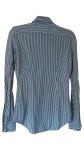 Vorschaubild 2 von Bluse Damen Hemd Gestreift Blau Gr. 34 XS Logo Baumwolle