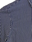 Vorschaubild 4 von Bluse Damen Hemd Gestreift Blau Gr. 34 XS Logo Baumwolle