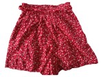 Vorschaubild 2 von Shorts Damen Gr. W28/36/S Rot Viskose Blumenmuster Feminin Freizeit
