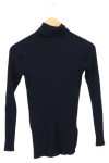 Vorschaubild 2 von Damen Pullover Rollkragen Rippstrick Blau Gr. 32/XXS Elegant