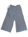 Vorschaubild 2 von Damen Stoffhose Culotte Gr. XS W26 Blau Kariert Sommer Casual