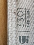 Vorschaubild 6 von 3301 High Flare Damen Jeans Hose W31 Gr 40 Beige Baumwolle Casual