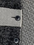 Vorschaubild 3 von Damen Kurzmantel Patchwork Gr. 38 Grau Wolle gefüttert