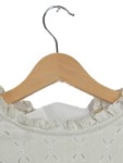 Vorschaubild 3 von Pullover Kinder Beige Gr. 134 Baumwolle Lochmuster Feminin Langarm Freizeit