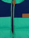 Vorschaubild 3 von Kinder Steppweste Weste Kapuze Gr. 116 Grün Blau Casual Übergangsweste