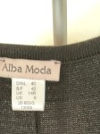 Vorschaubild 8 von Strickkleid Damen Schwarz Gr. 40 Viskose Ärmellos V-Ausschnitt Basic