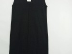 Vorschaubild 3 von Strickkleid Damen Schwarz Gr. 40 Viskose Ärmellos V-Ausschnitt Basic