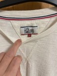 Vorschaubild 4 von Pullover Herren Gr. 52/L Beige Baumwolle Uni Casual Langarm Logo