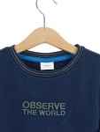 Vorschaubild 4 von Sweatshirt Kinder Blau Gr. 134 Baumwolle Polyester Schriftzug Casual