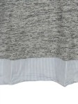 Vorschaubild 2 von Pullover Gr. 164 Grau Meliert Hemdeinsatz 2-in-1 Look Baumwolle