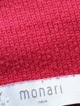Vorschaubild 4 von Damen Pullover Strickpullover Rippstrick Stehkragen Rot Gr. 46 Baumwolle