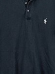 Vorschaubild 2 von Poloshirt Herren Gr. 48/S Schwarz Baumwolle Elasthan Uni Logo