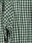 Vorschaubild 4 von Trachtenhemd Herren Hemd Kariert Grün Gr. 44/XS Baumwolle Stickerei