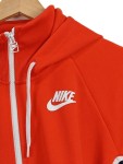 Vorschaubild 2 von Damen Trainingsjacke Gr. L Orange Kapuze Reißverschluss Sport Sweatjacke