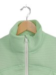 Vorschaubild 3 von Trainingsjacke Damen Gr. 38 Grün Cropped Sport Jacke Mesh Reißverschluss