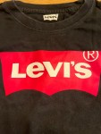 Vorschaubild 2 von Langarmshirt Kinder Jungen Gr. 110 (5 Jahre) Schwarz Logo Print Baumwolle