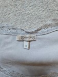 Vorschaubild 8 von Langarmshirt Damen Gr. 38 M Grau Spitze Rippstrick Baumwolle Shirt