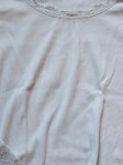 Vorschaubild 5 von Langarmshirt Damen Gr. 38 M Grau Spitze Rippstrick Baumwolle Shirt